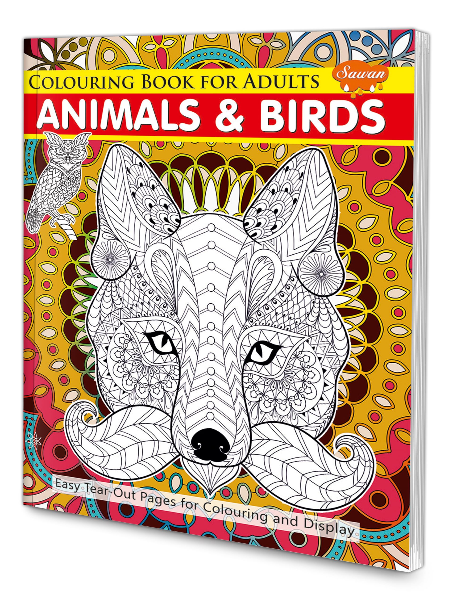 Animals And Brids Colouring Book For Adult | With Tear Out Sheets [Paperback] Sawan
