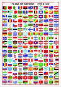 Flags of Countries  Geography Charts (70x100cm)