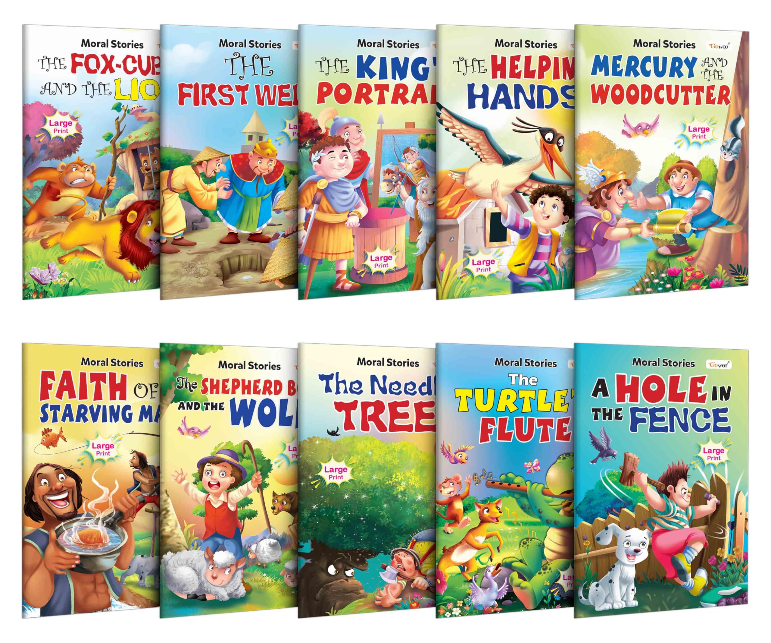 My First Picture Story Library Pack 1  Combo of 10 PreSchool Books | Gift Set for Kids