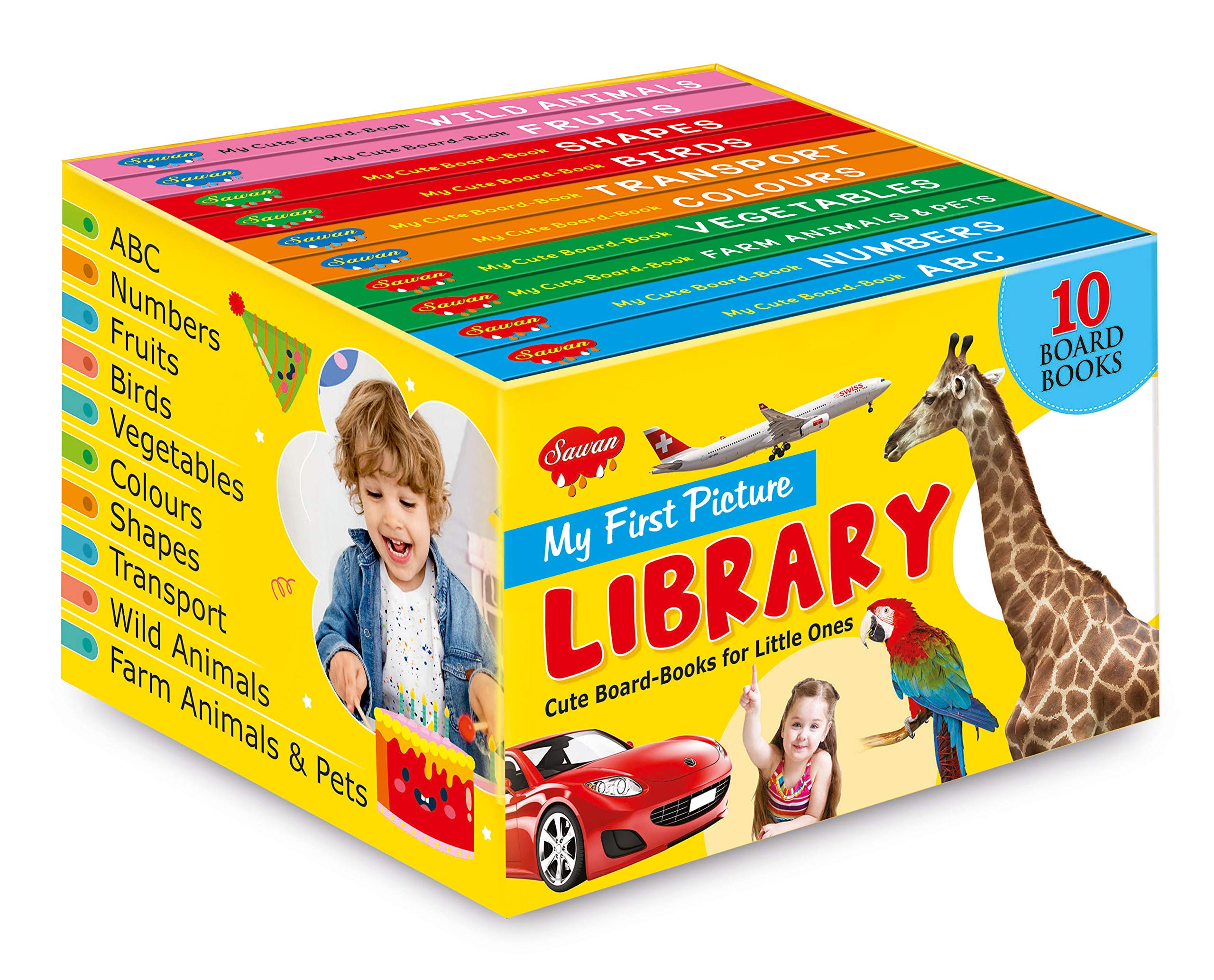 Books For 2 Year Old Children Box Set Of 10 Board Books