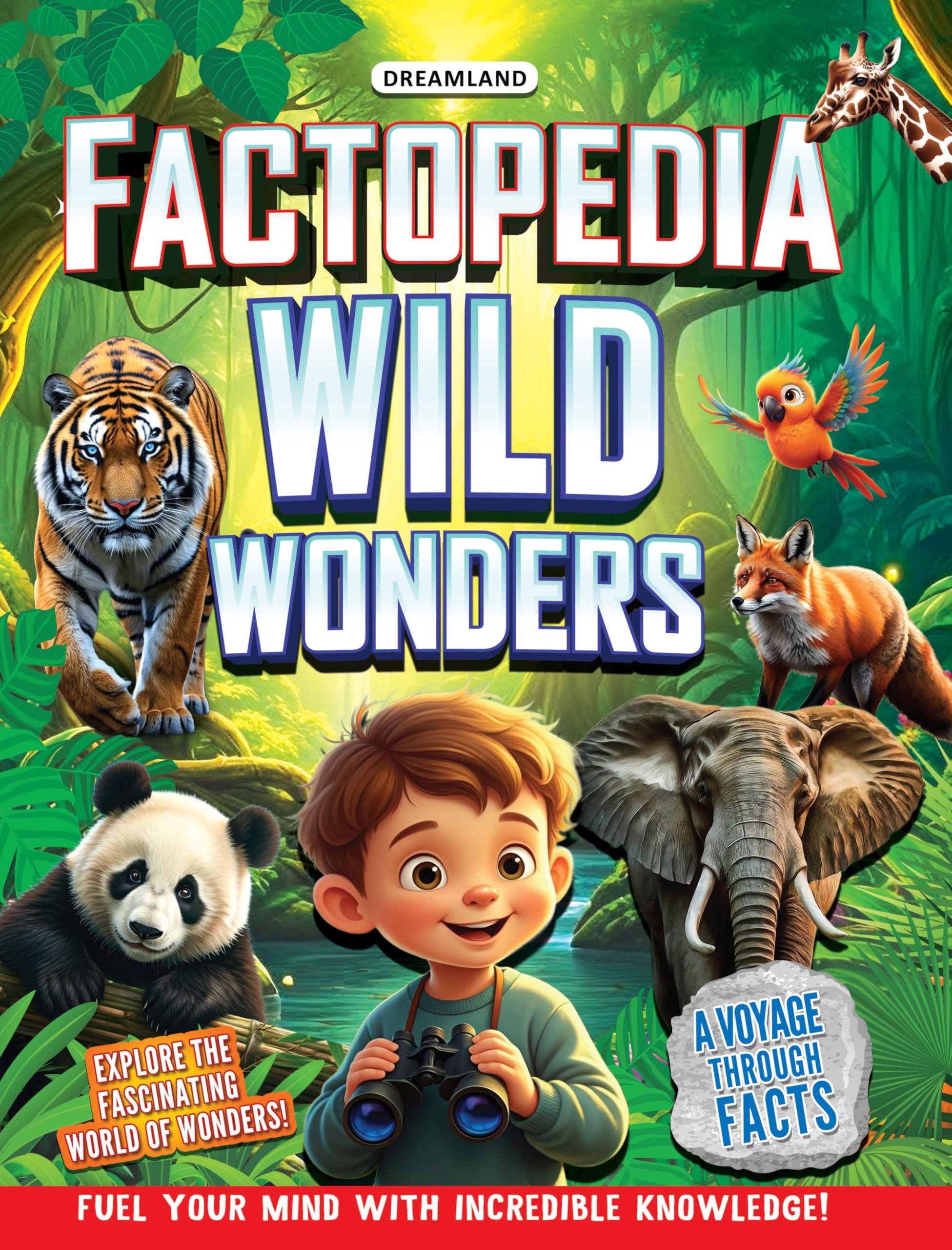 Factopedia Wild Wonders: Fun Fact Book on Wildlife, Nature & Animals for Kids Age 6+ | Explore Forests, Birds, Insects & Creatur