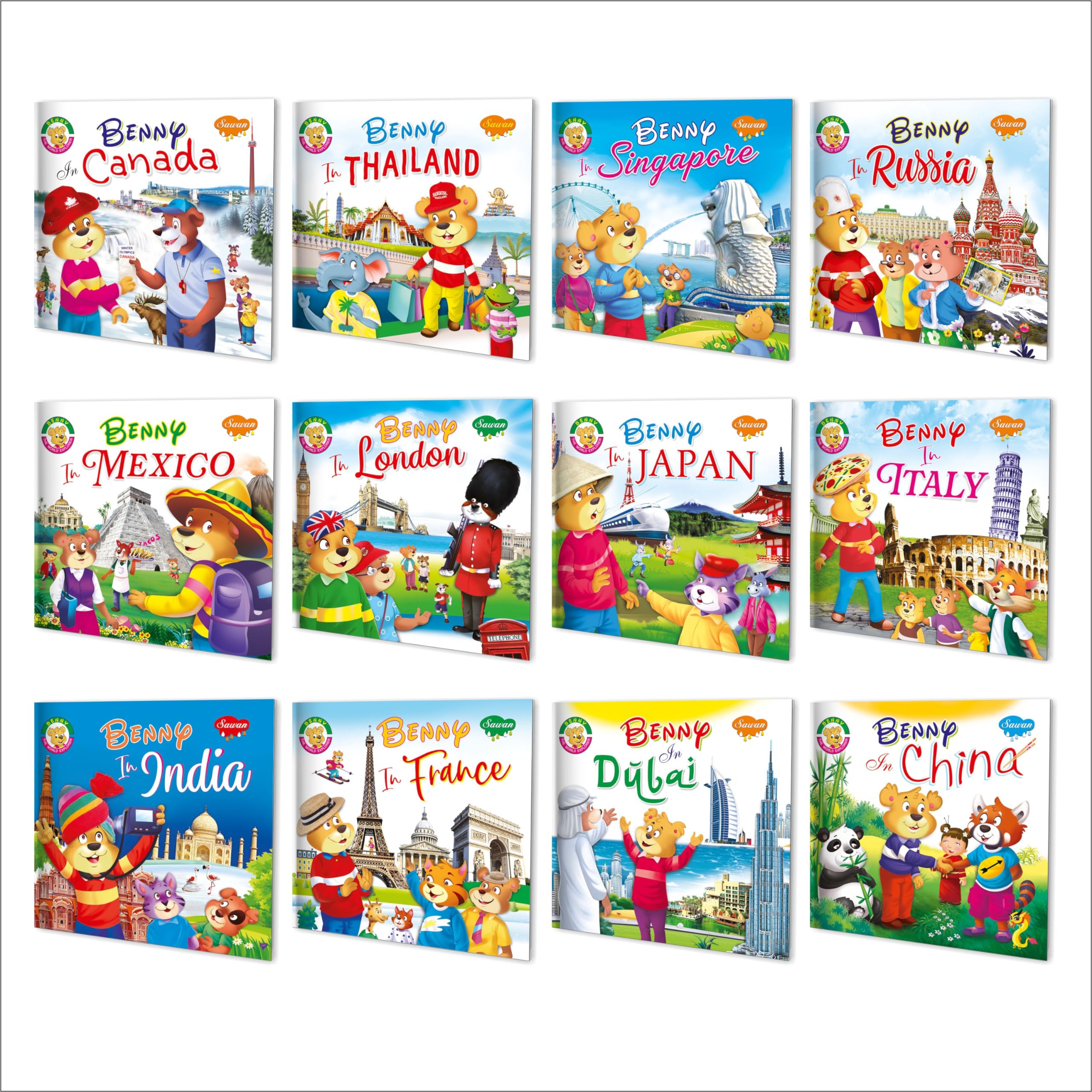 The Globetrotters (Benny Series) | Pack Of 12 Books | Super Jumbo Combo For Collecters And Library Story Books