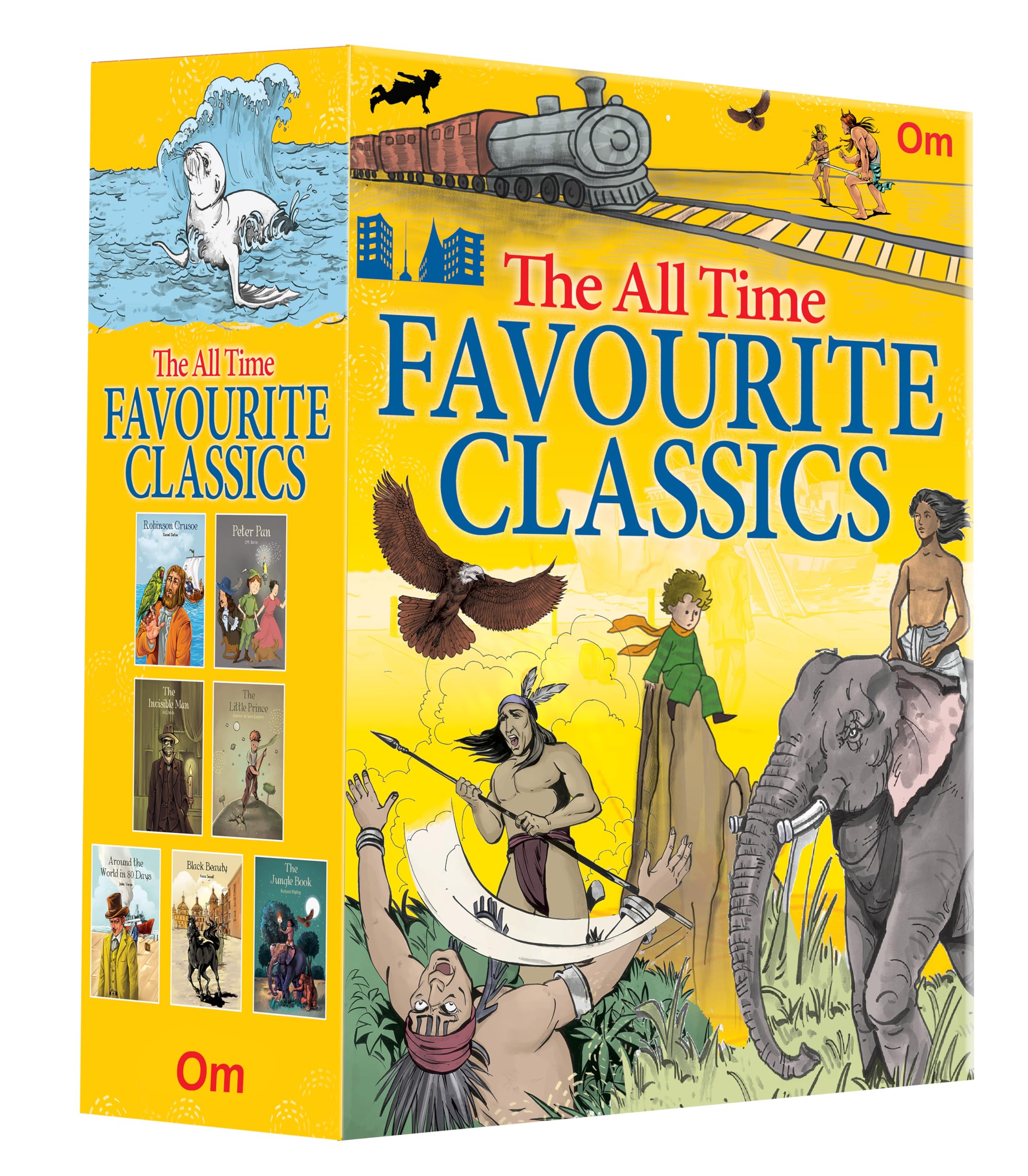 The All Time Favourite Classics  Collection of 7 Books Box Set | Robinson Crusoe | Around the World in 80 Days | Black Beauty |