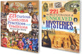 Sawan Present Set Of 2 Encylopedia | 221 Curious Customs, Practices And Traditions Around The World And 221 WorldS Strange Uns