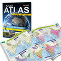 Latest School Atlas for Students | English Medium | Maplitho Edition with Updated Maps of India, Continents & World Geography | 
