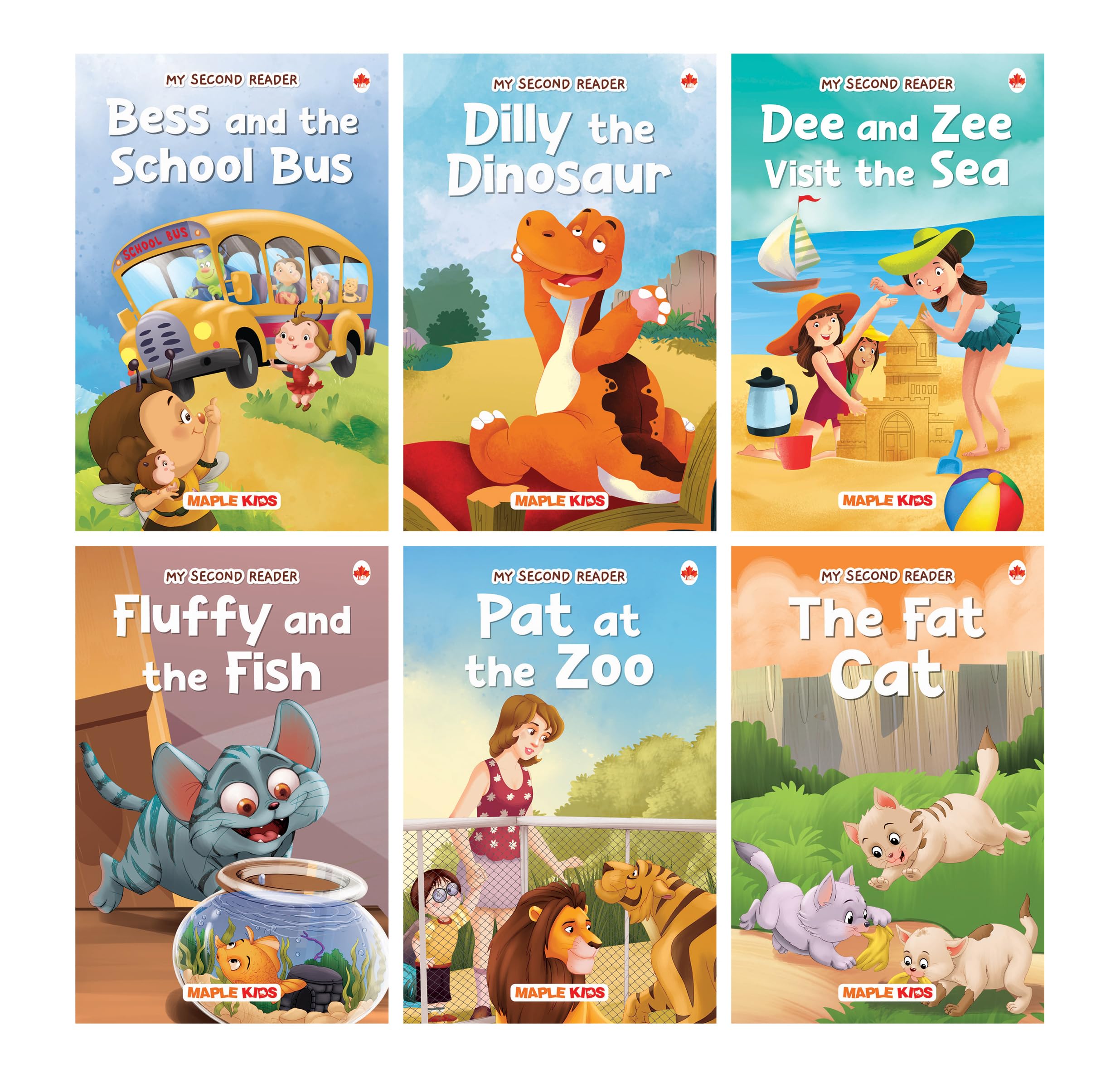 Story Books for Kids  Second Reader (Illustrated) (Set of 6 Books)  Phonic stories  Bedtime Stories  3 Years to 6 Years Old 