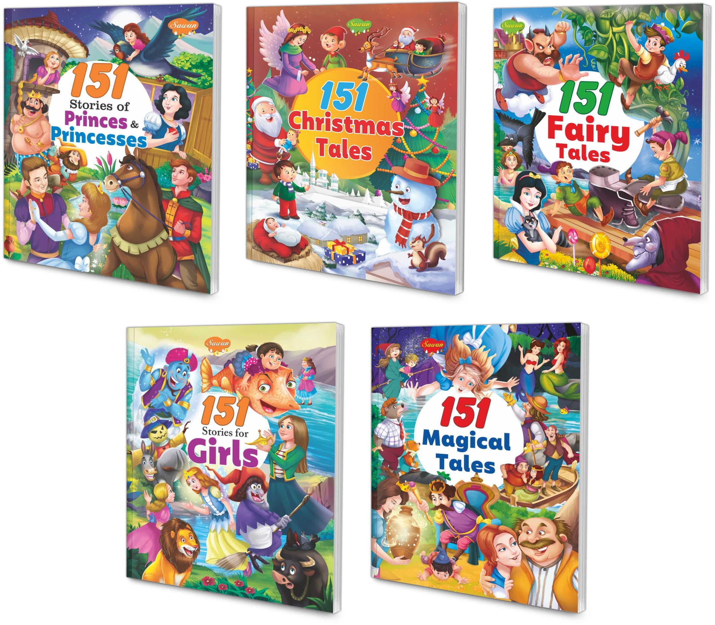 All In One Story Books Combo For Girls | Pack Of 5 Books