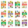 My First Book of Birds, Farm & Pet Animals, Wild Animals, Action Words and more : interactive books for kids, beginner learning