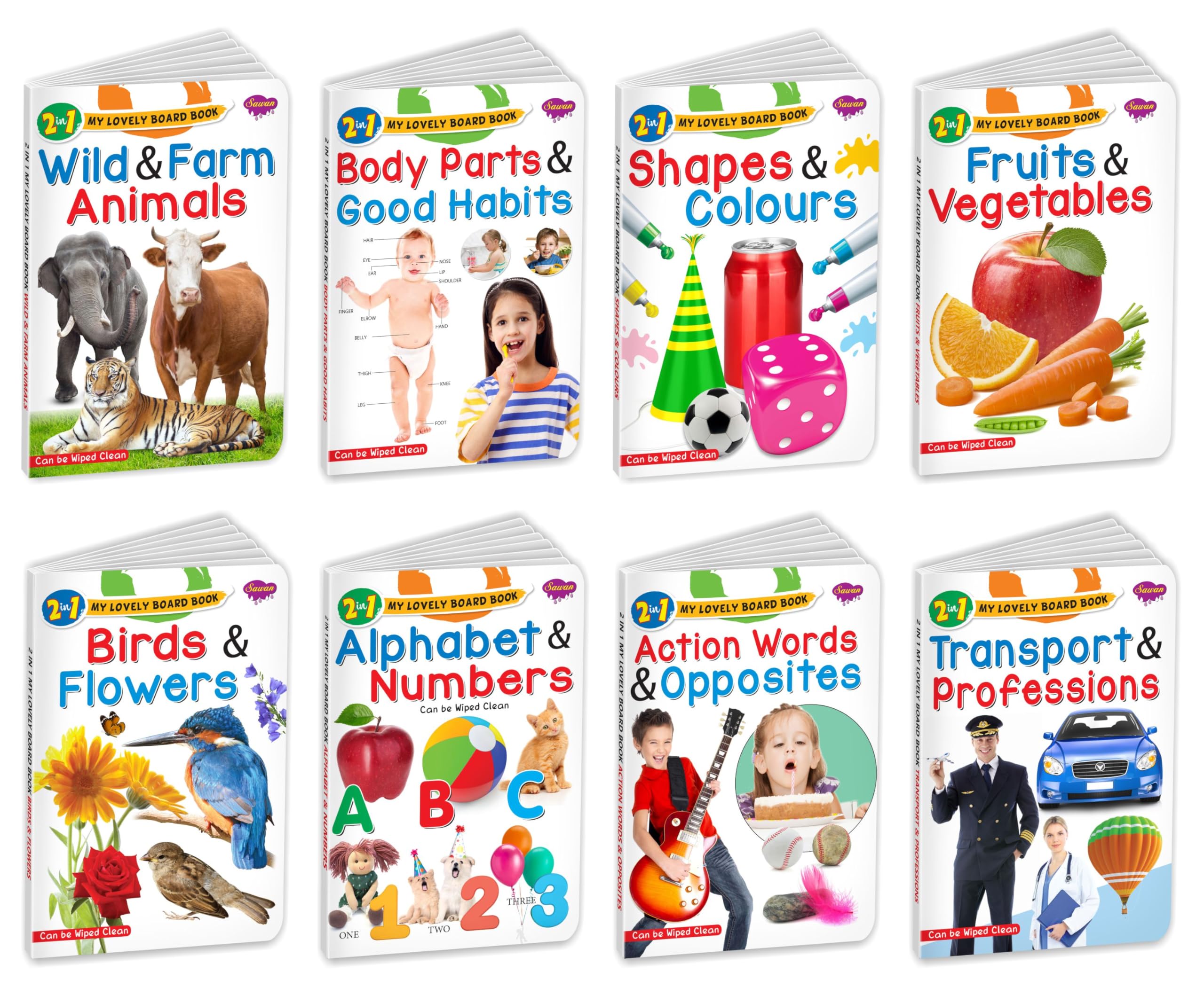 My First Learning Library Of Lovely Board Books | Books For Kids Pack Of 8 Books