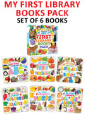 My First Library  Books Pack for Kids Ages 14 | Early Learning Set with ABC, Numbers, Colours, Shapes, Animals & Fun Education