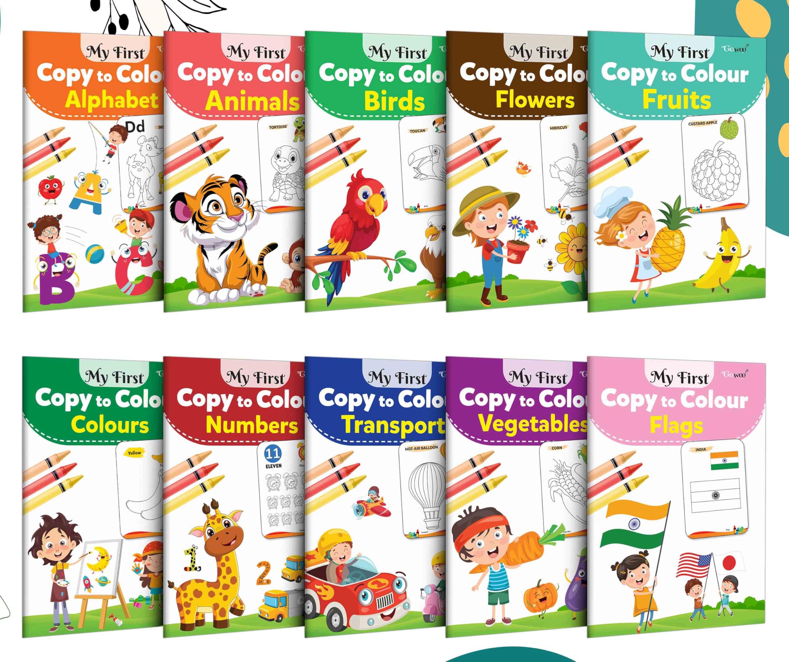 My first Colouring Combo : Kids first Colouring little library, Colouring book for kids, Early learning books, Picture book coll