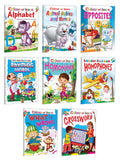 Sawan Present Set Of 8 Books | Colour And Learn | Colour And Learn Alphabet, Animals Babies And Their Homes,Opposites, Rhyming W