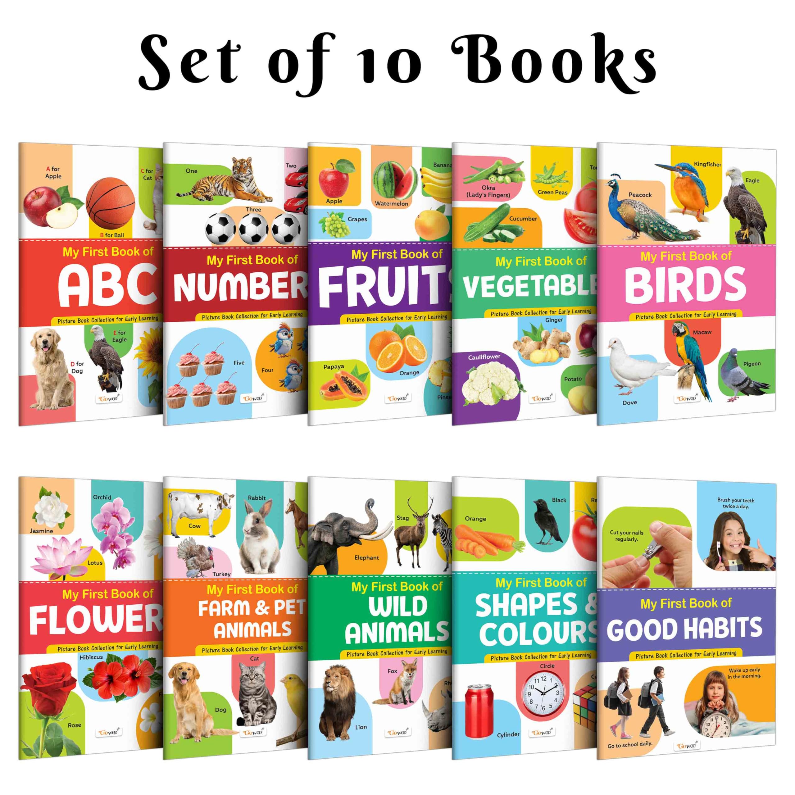 My First Picture Book Collection For Early Learning : Learning book for kids, Educational picture books for toddlers, Collection