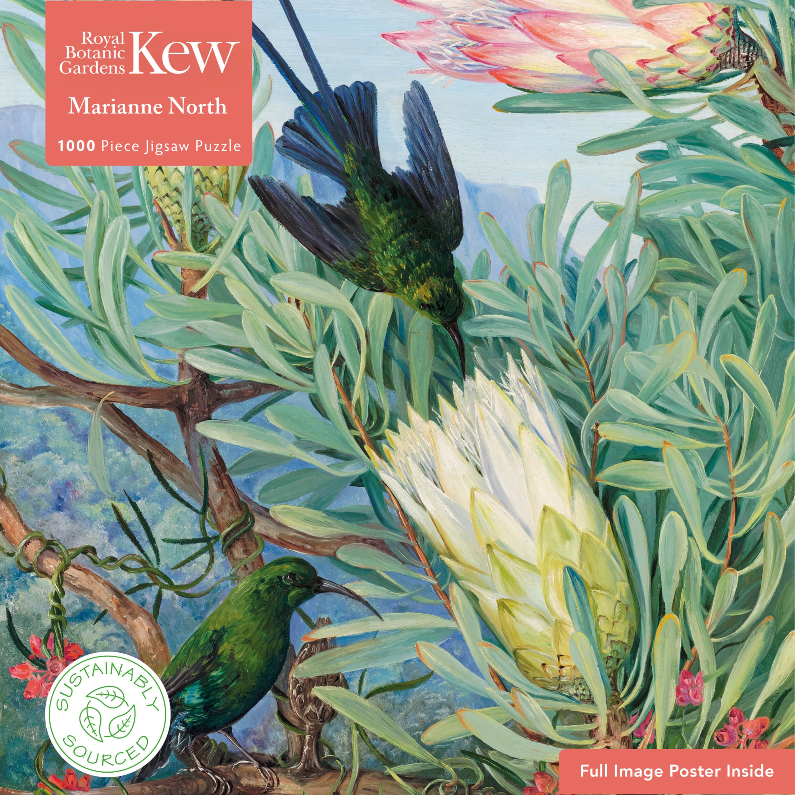 Adult Jigsaw Puzzle Kew Gardens Marianne North: Honeyflowers andHoneysuckers: 1000piece Jigsaw Puzzle