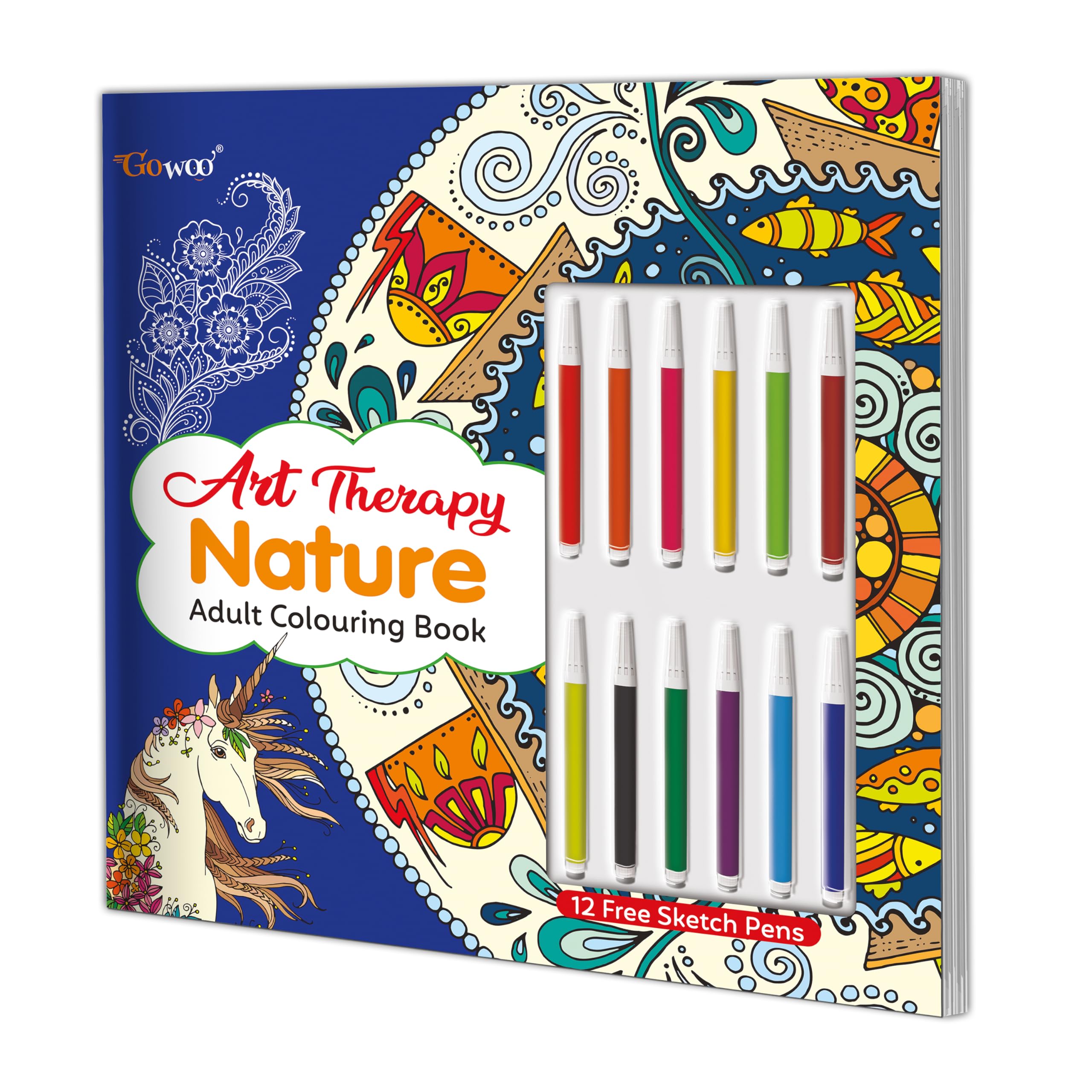 Art Therapy Nature Adult Colouring Book: Coloring book for adults, Adult coloring book, Relaxation Mandala activity book for adu