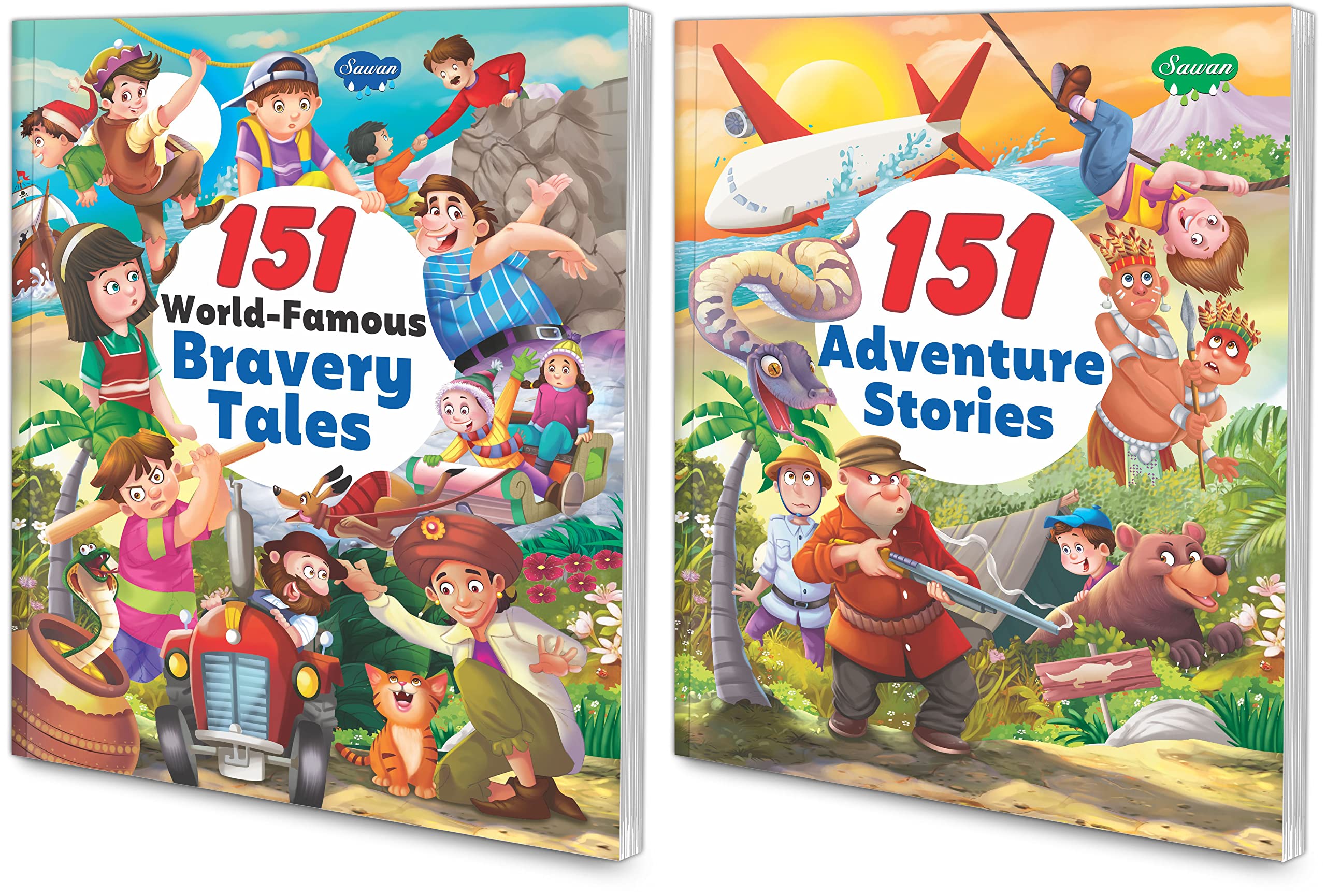 Sawan Set Of 2 Story Books 151 Series (Bravery Tales & Adventure Stories)