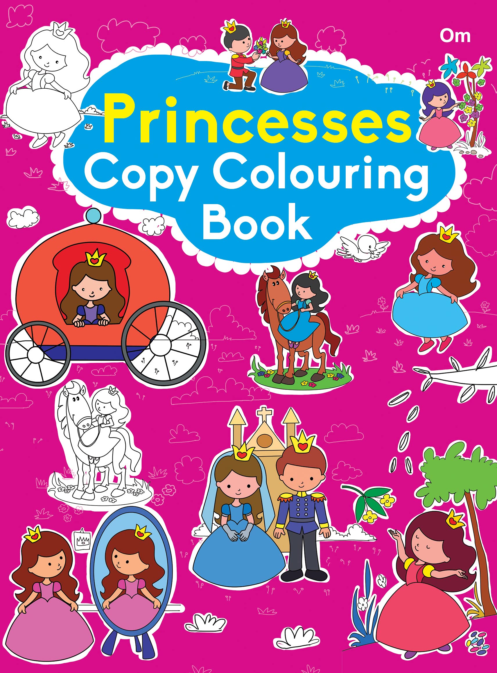Colouring book : Copy Colouring Book Princess (Colouring book for kids)