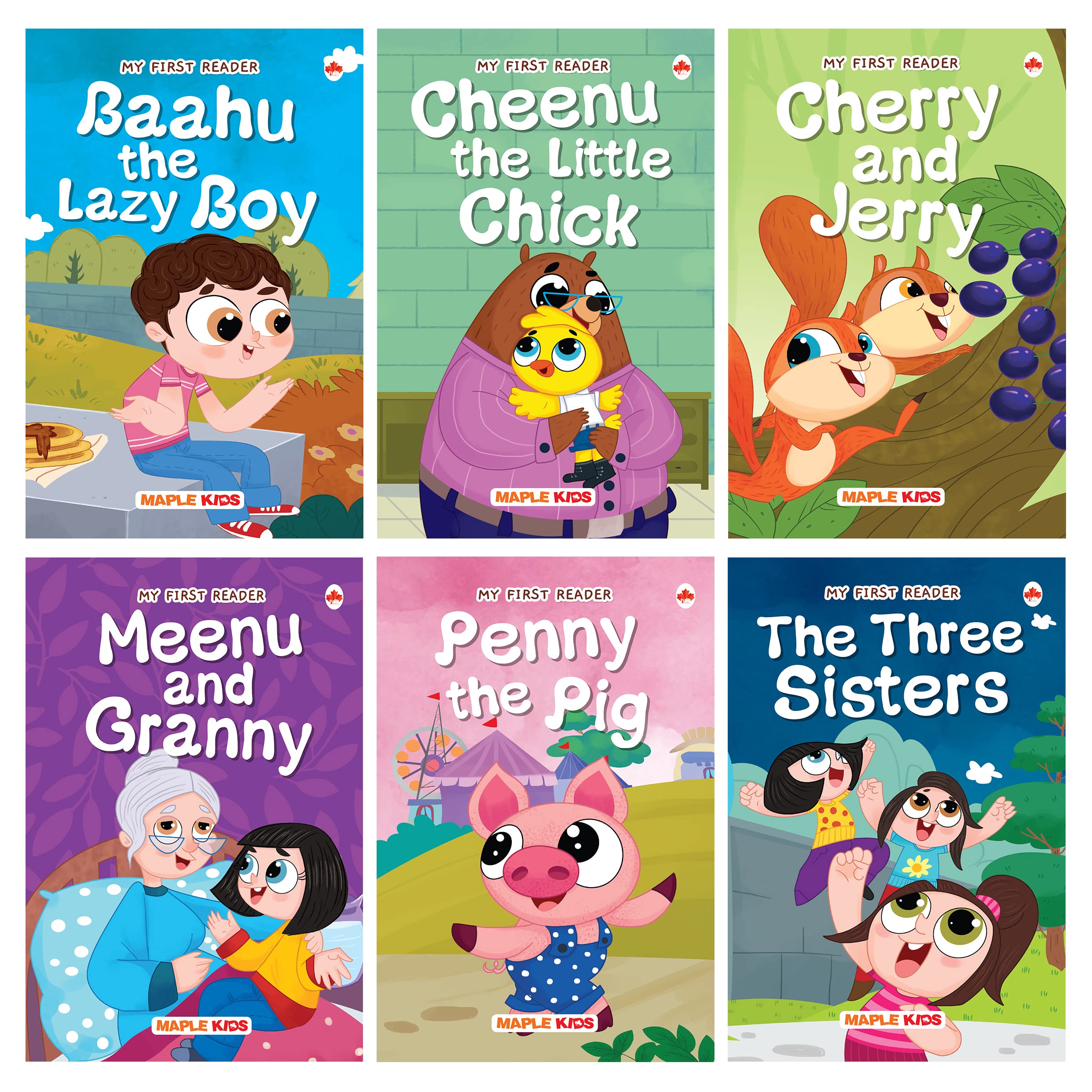 Story Book for Kids  First Reader (Illustrated) (Set of 6 Books)  Phonic stories  Bedtime Stories  2 Years to 6 Years Old  