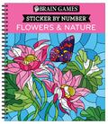 Brain Games  Sticker by Number: Flowers & Nature (28 Images to Sticker)