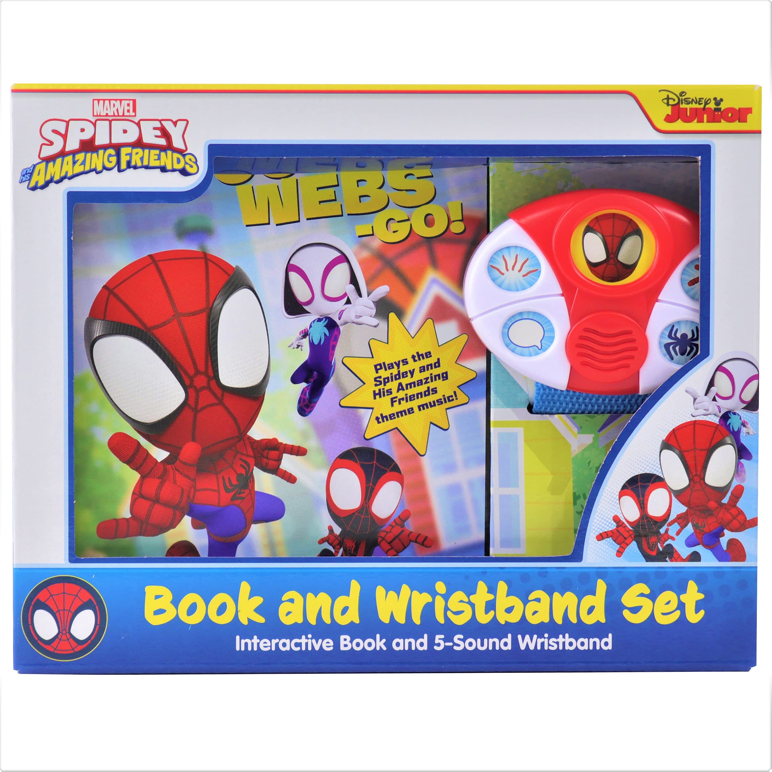 Marvel Spiderman  Spidey and His Amazing Friends  GoWebsGo! Interactive Book and 5Sound Wristband  PI Kids