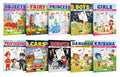 Objects, Fairy, Princess, Boys, Girl, Professions, Cars, Robot, Hanuman and Krishna  Creative Copy to Colour book :Kids Colouri