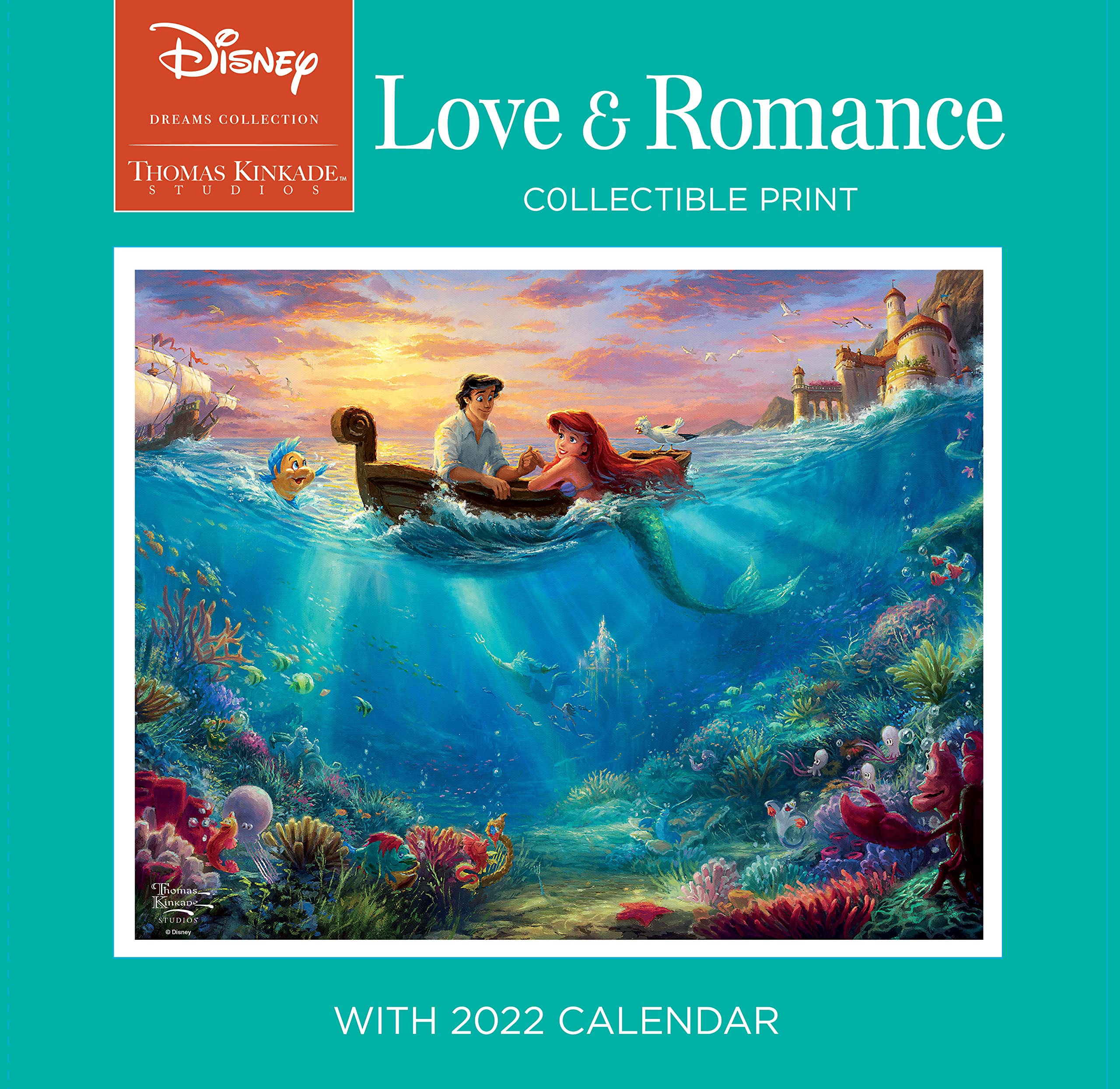 Disney Dreams Collection By Thomas Kinkade Studios: Collectible Print With 2022: Love & Romance