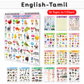 Childrens educational Chart collection : My First ALL IN ONE SPIRAL CHART ENGLISHTAMIL Learning Chart for preschoolers, Educa