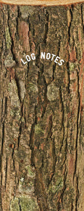 Log Notes: (Stocking Stuffer, Nature Lovers Gift, Fathers Day Gift)