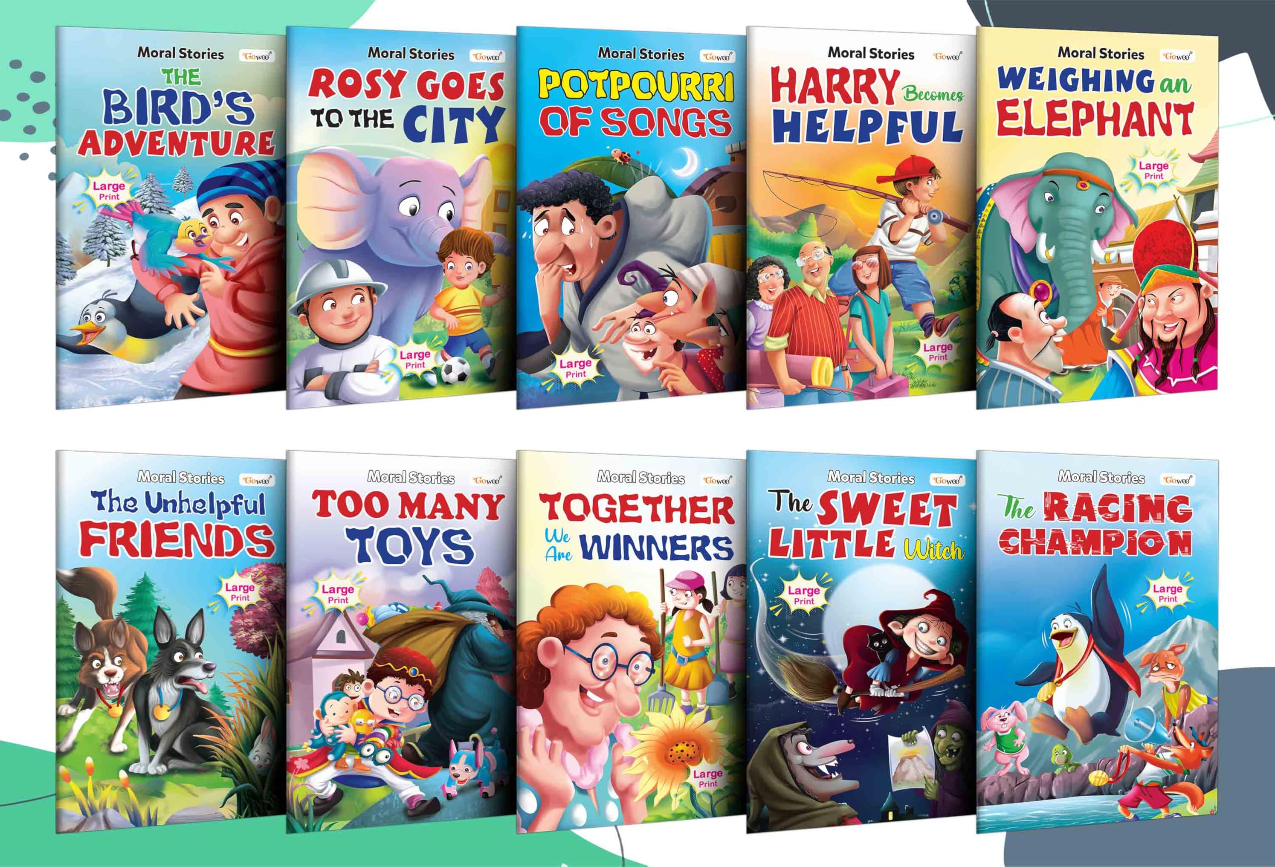 Educational Story Book Collection Pack 2 : Kids First Library Set | Story Books for Preschoolers, 10 Educational Picture Books