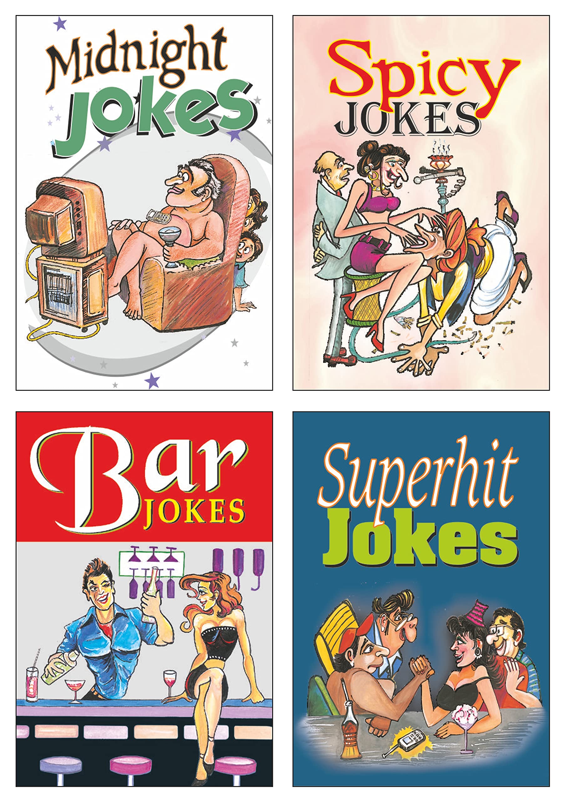 Sawan Present Set Of 4 Sms Books | Midnight Jokes, Spicy Jokes, Bar Jokes And Superhit Jokes
