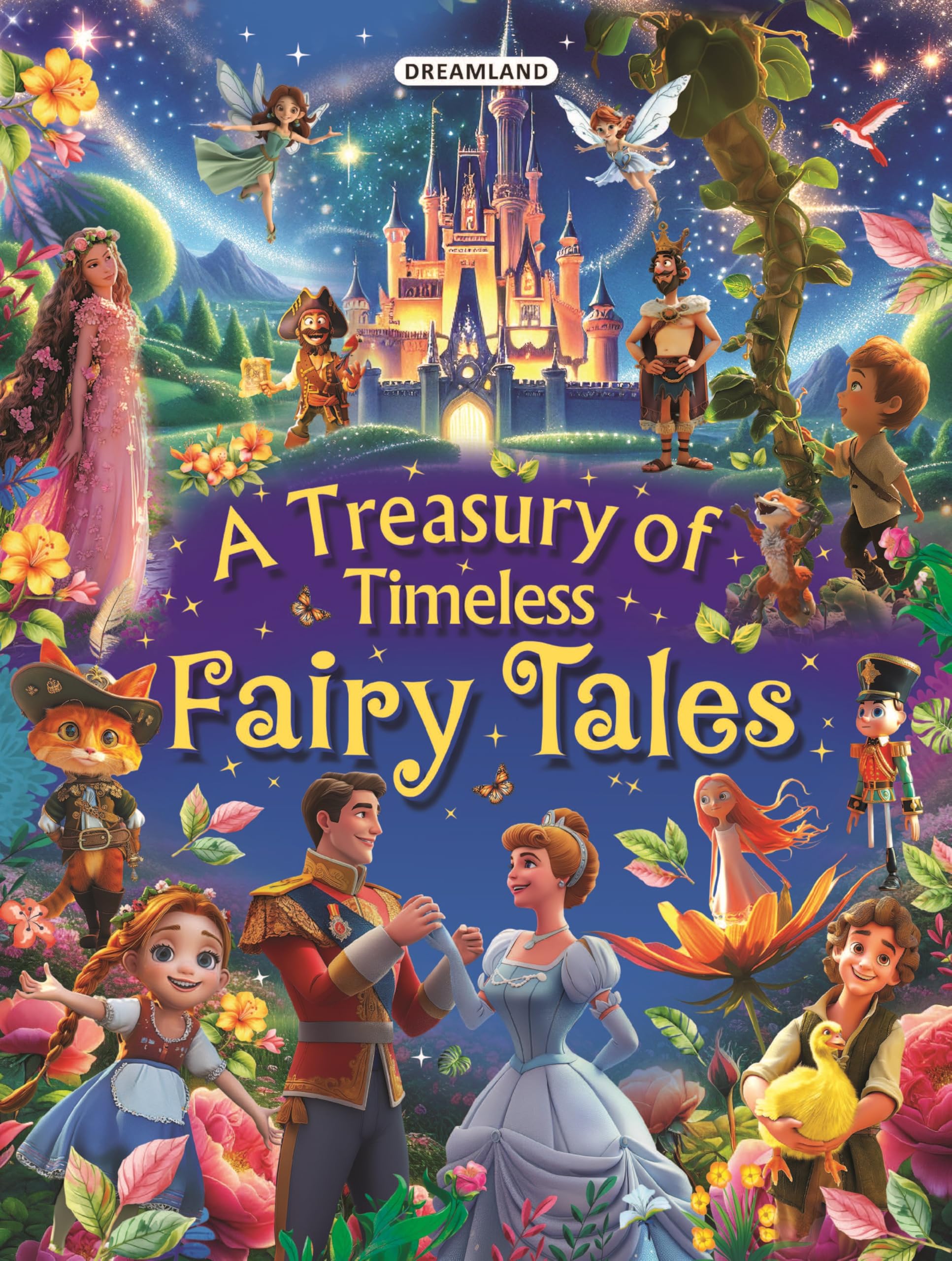 A Treasury Of Timeless Fairy Tales For Children  Magical Stories With Brave Heroes, Mystical Creatures & Stunning Illustrations