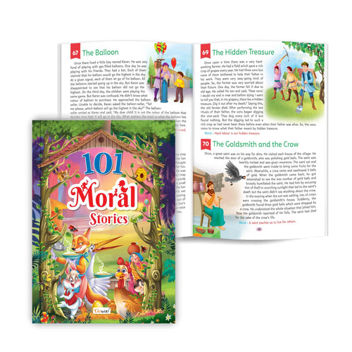 101 Moral Stories (Ages 312) (Paperback) : Childrens bedtime tales, Adventure storybooks, Learning book for young readers, Bedt