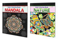 Mandala and Nature Adult Colouring Books : Art Colouring book for Adults & Kids, Peaceful Coloring Book, Creative Coloring Fun, 
