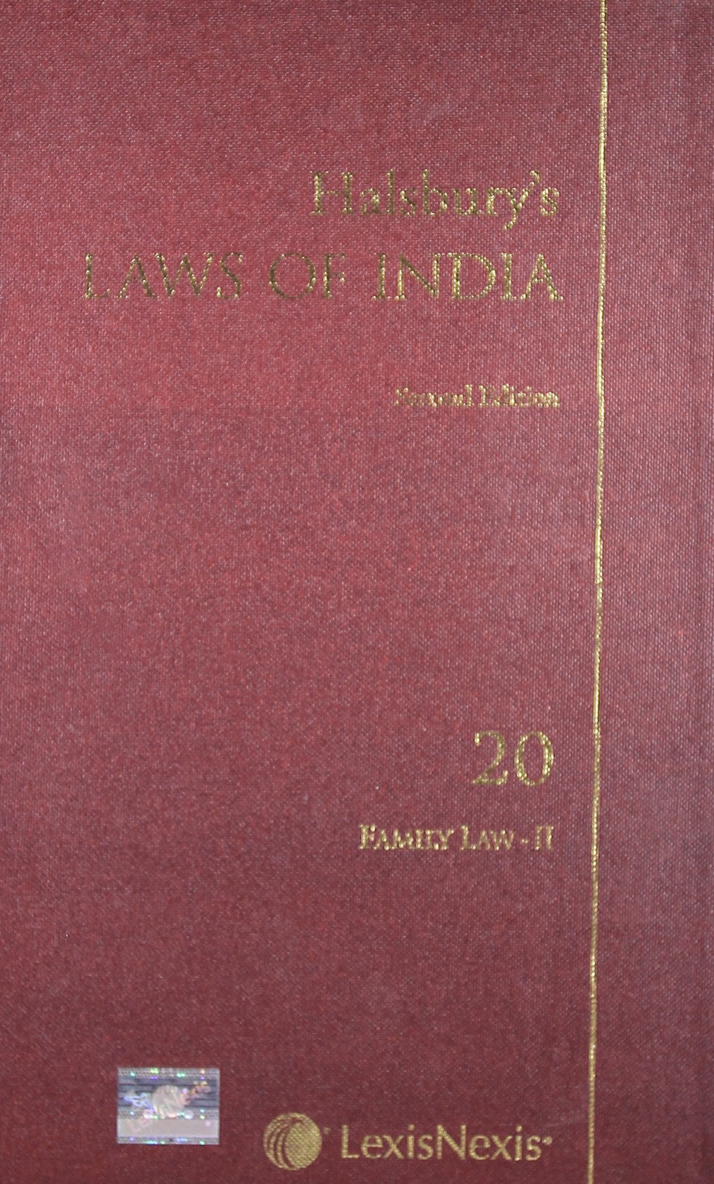 HalsburyS Laws Of India Volume 20: Family Law Ii