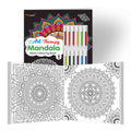 Stress Relief Mandalas : Art Therapy Mandala Adult Colouring Book 1 : Coloring Book with 12 Colorful Sketch Pens and TearOut P