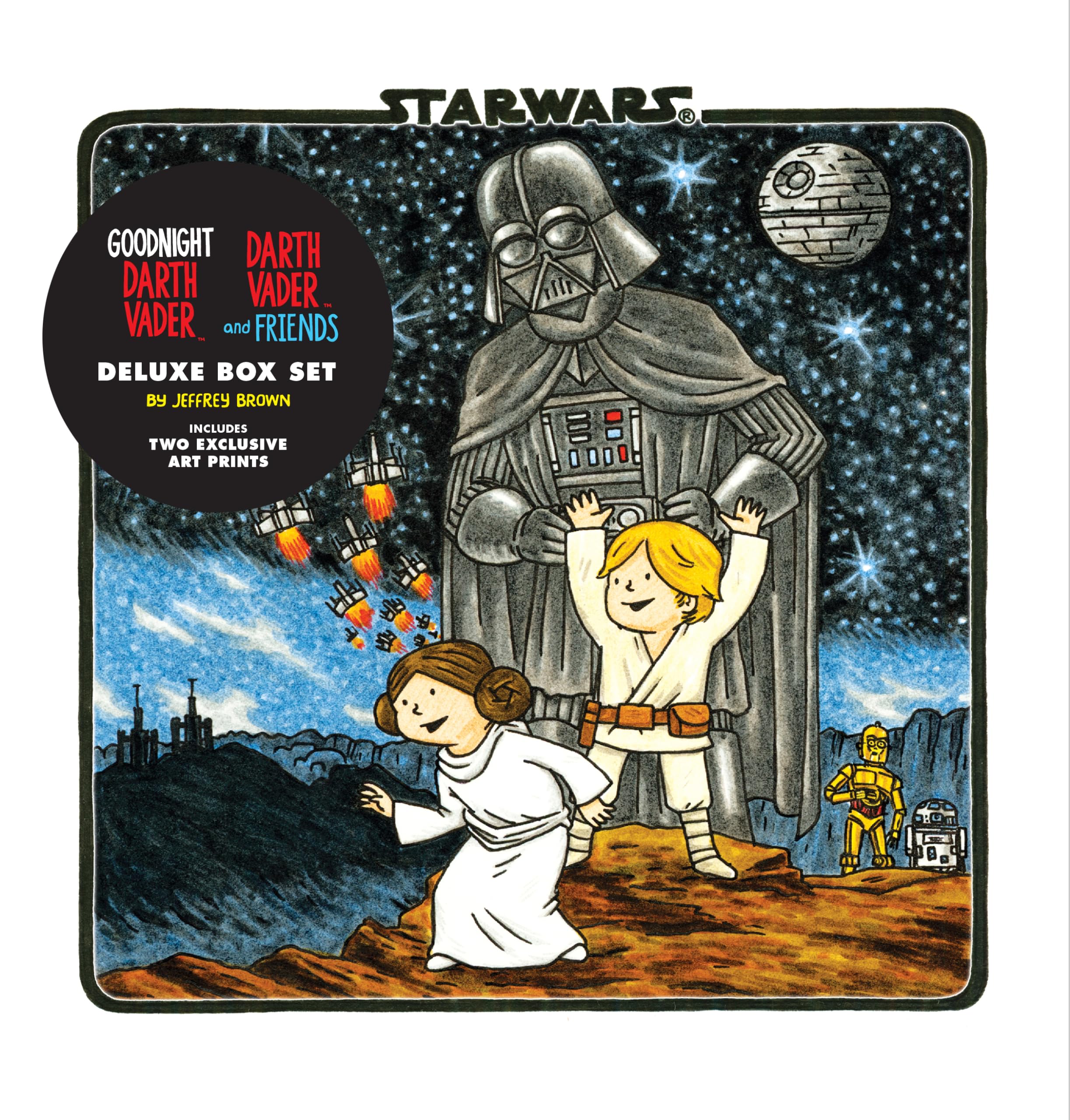 Goodnight Darth Vader / Darth Vader and Friends Deluxe Box Set (includes two art prints) (Star Wars) (Star Wars x Chronicle Book