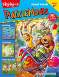 Puzzlemania Animal Friends: 50 Plus Puzzles and Activities/Matching, Crisscross, Hidden Pictures  Children Book (English)