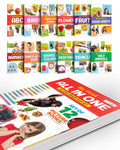 Toddlers learning library box set (Red Edition) : Learning board book for kids, My First All in One Picture Library Box, Library
