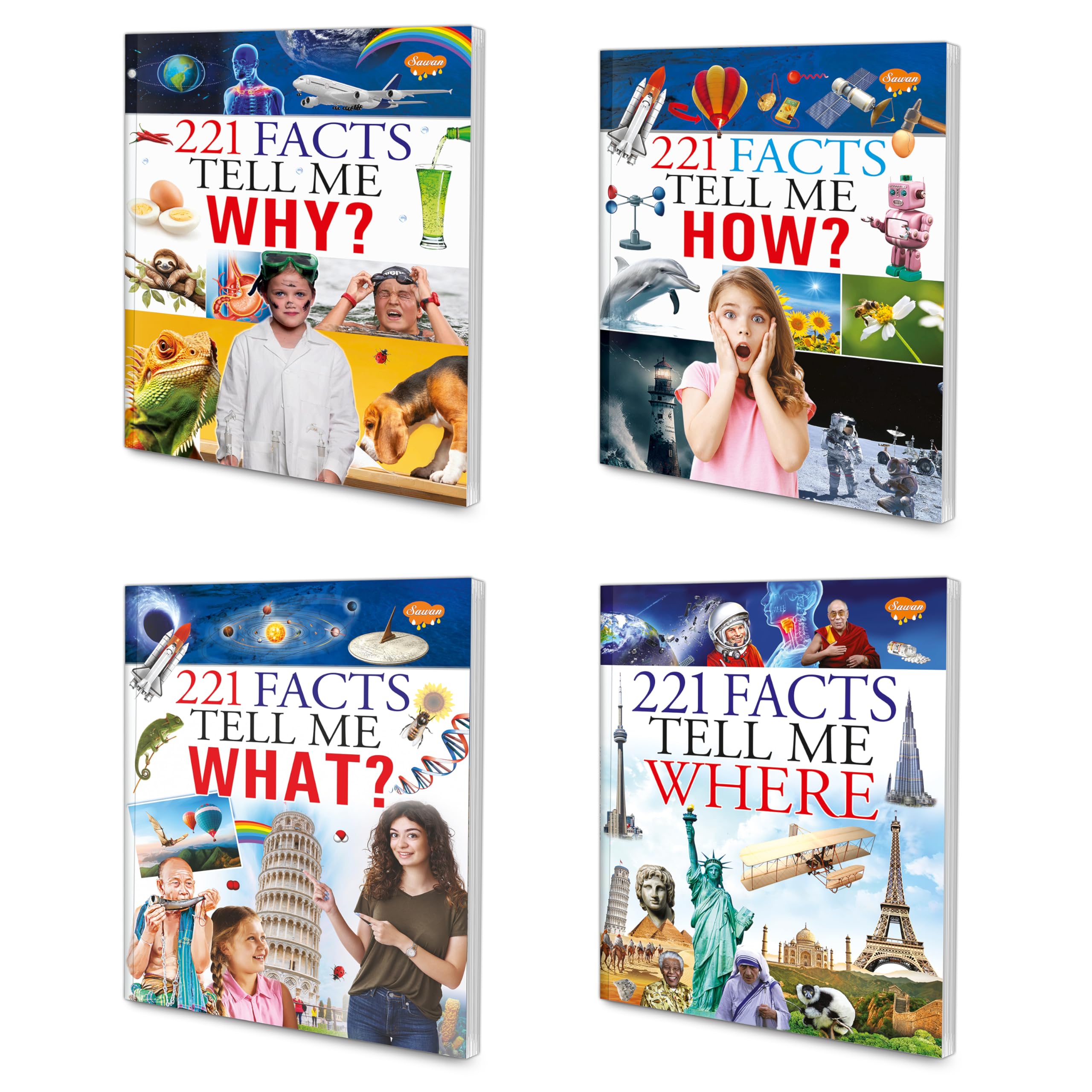 221 Facts  Tell Me WHY, Tell Me HOW, Tell Me What and Tell Me Where book for kids : Learning book for kids, Knowledge book for k