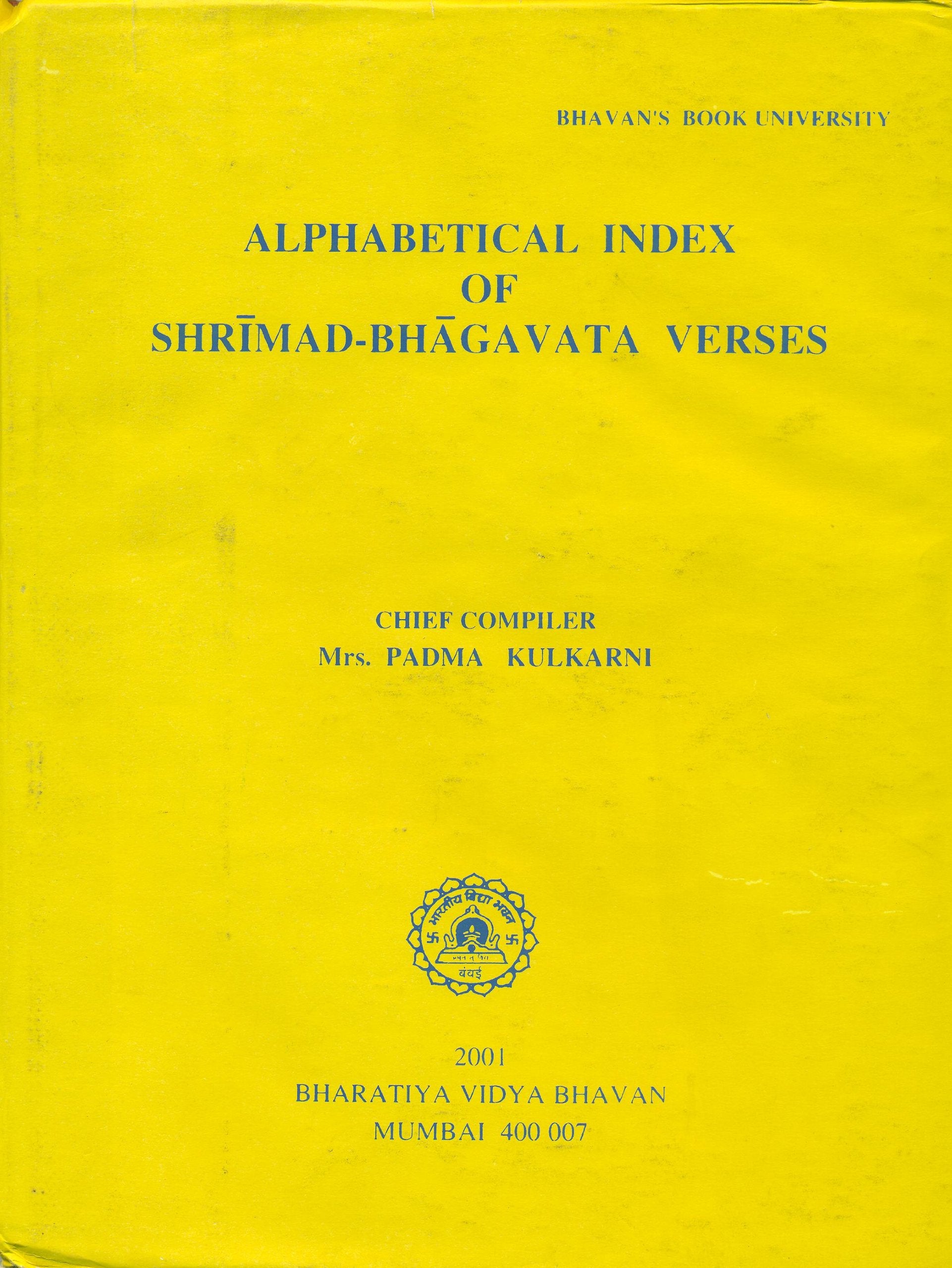 Alphabetical Index of ShrimadBhagavata Verses