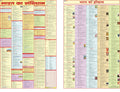 Constitution of India HINDI & History of India HINDI Chart Combo (        ) | HINDI | LAMINATED
