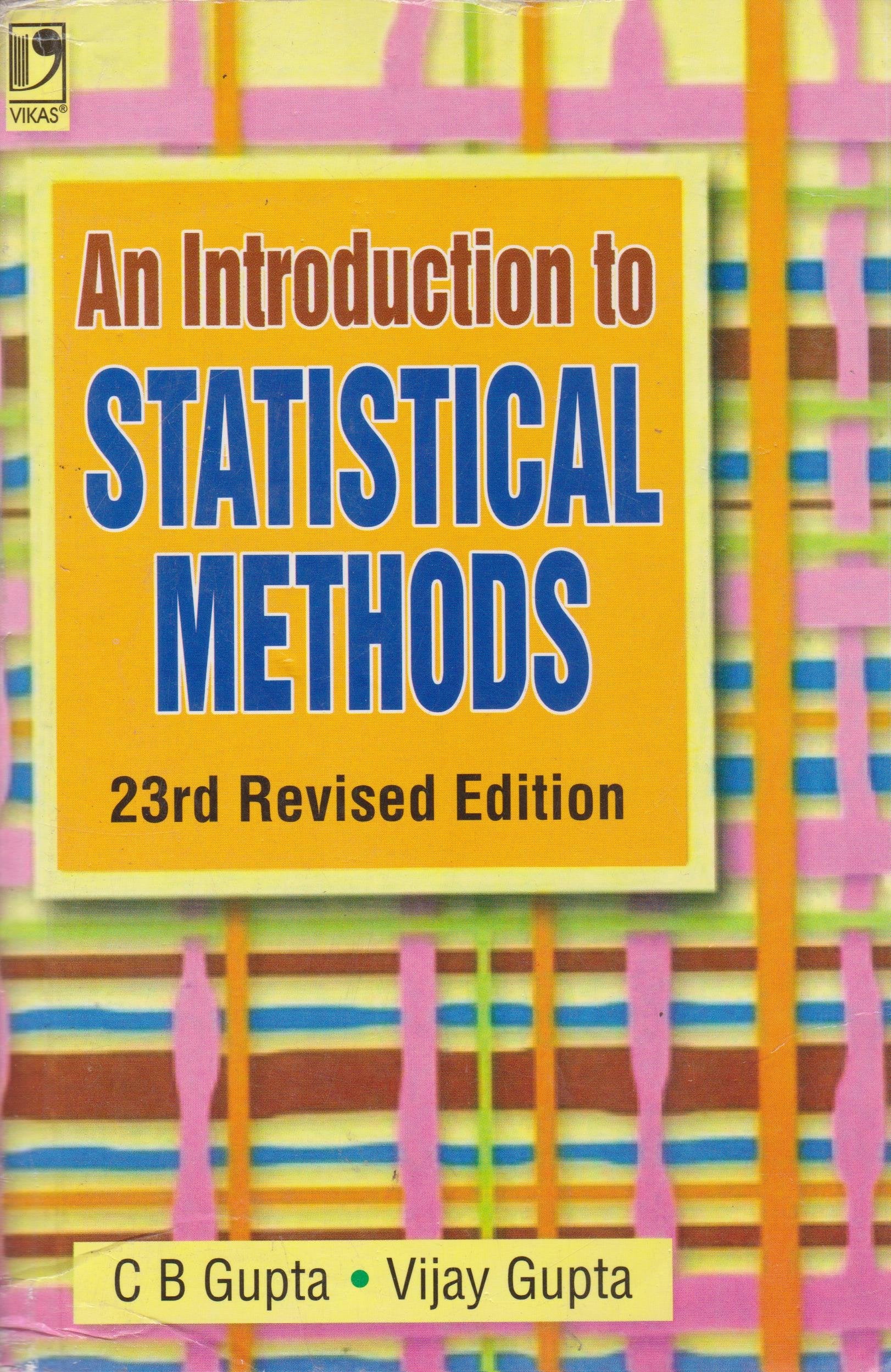 An Introduction To Statistical Methods
