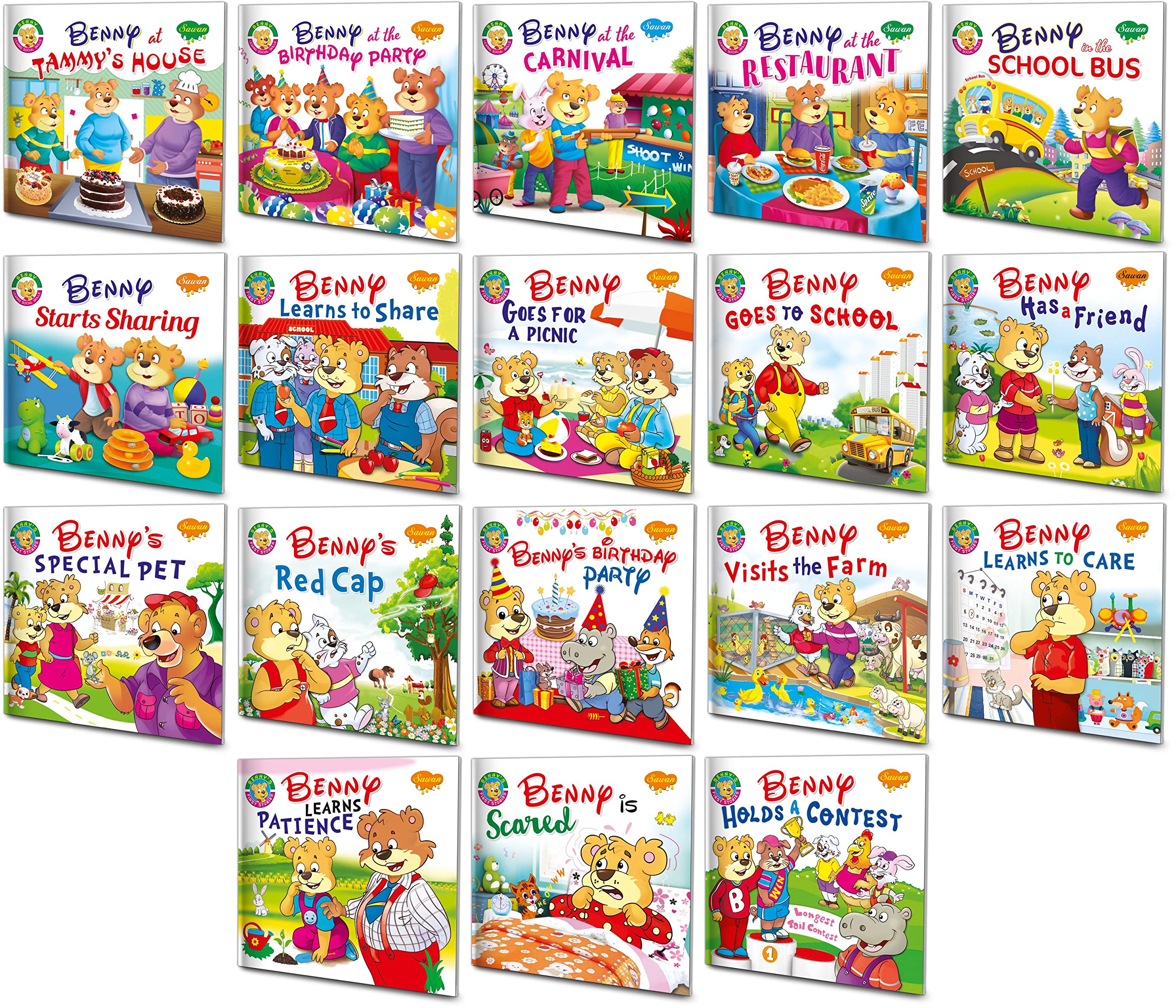 Gift For Kids 6 Years Boy | Pack Of 18 Story Books On Social Skills