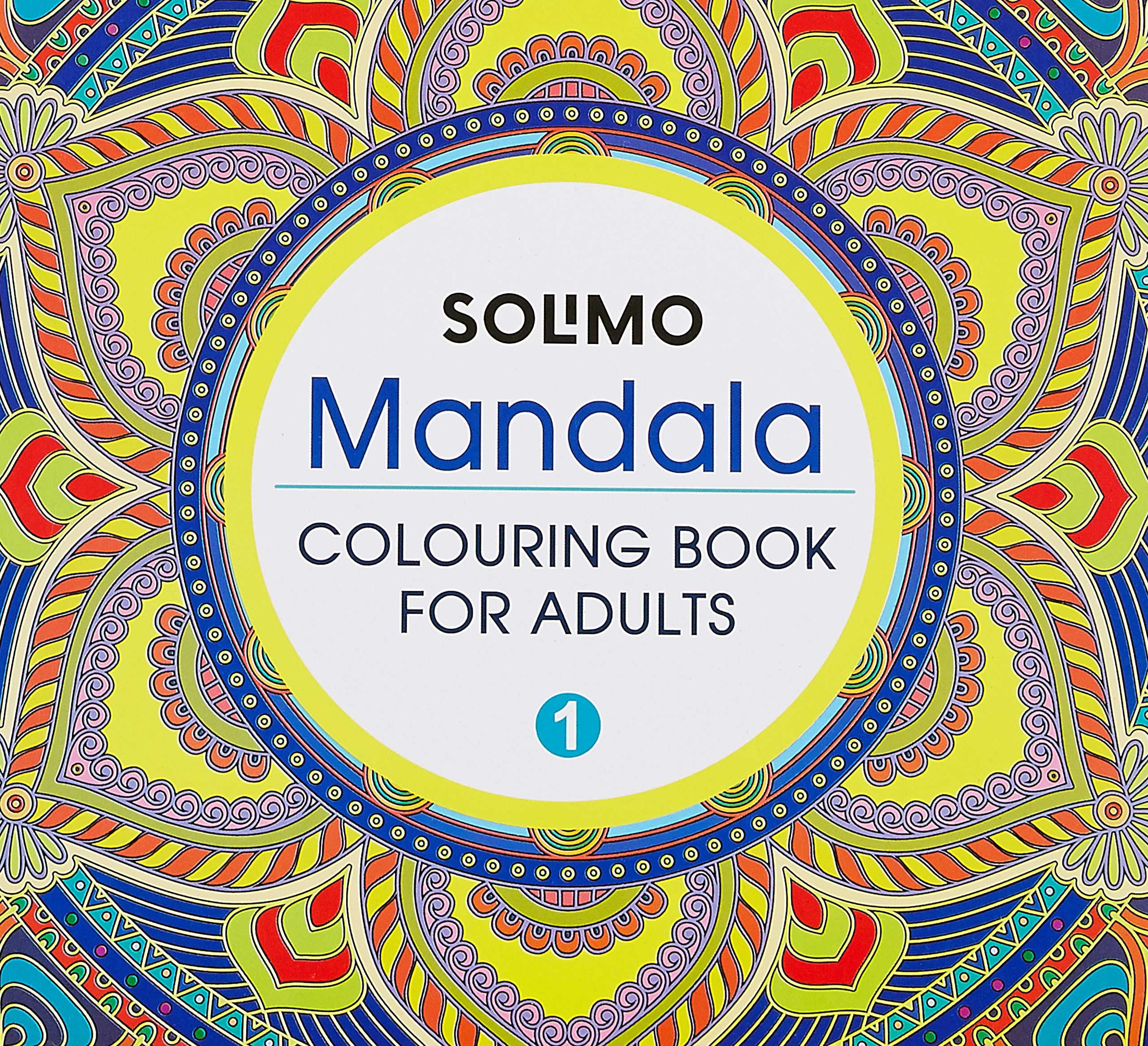 Amazon Brand  Solimo Mandala Colouring Book For Adults 1