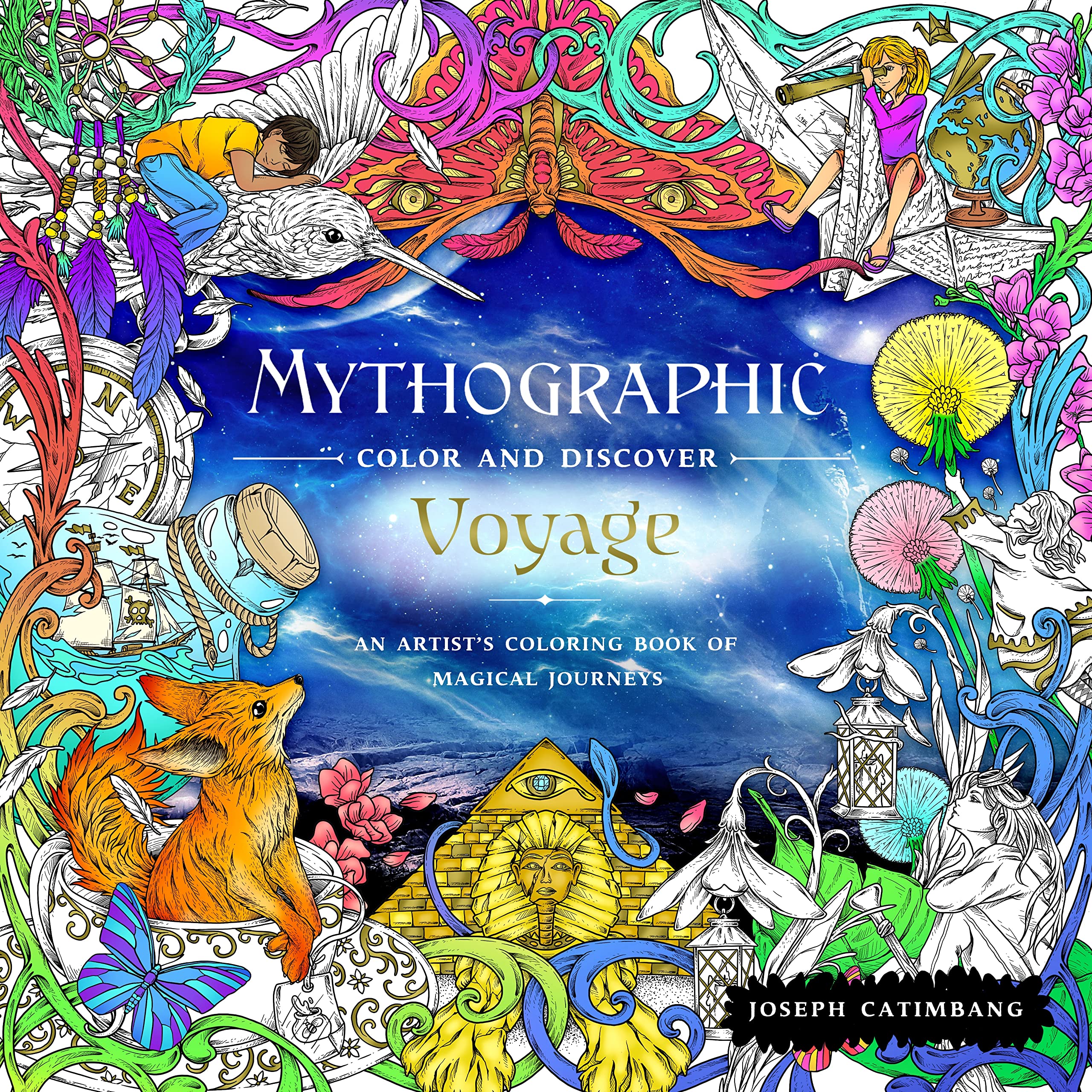 Mythographic Color and Discover: Voyage: An Artists Coloring Book of Magical Journeys