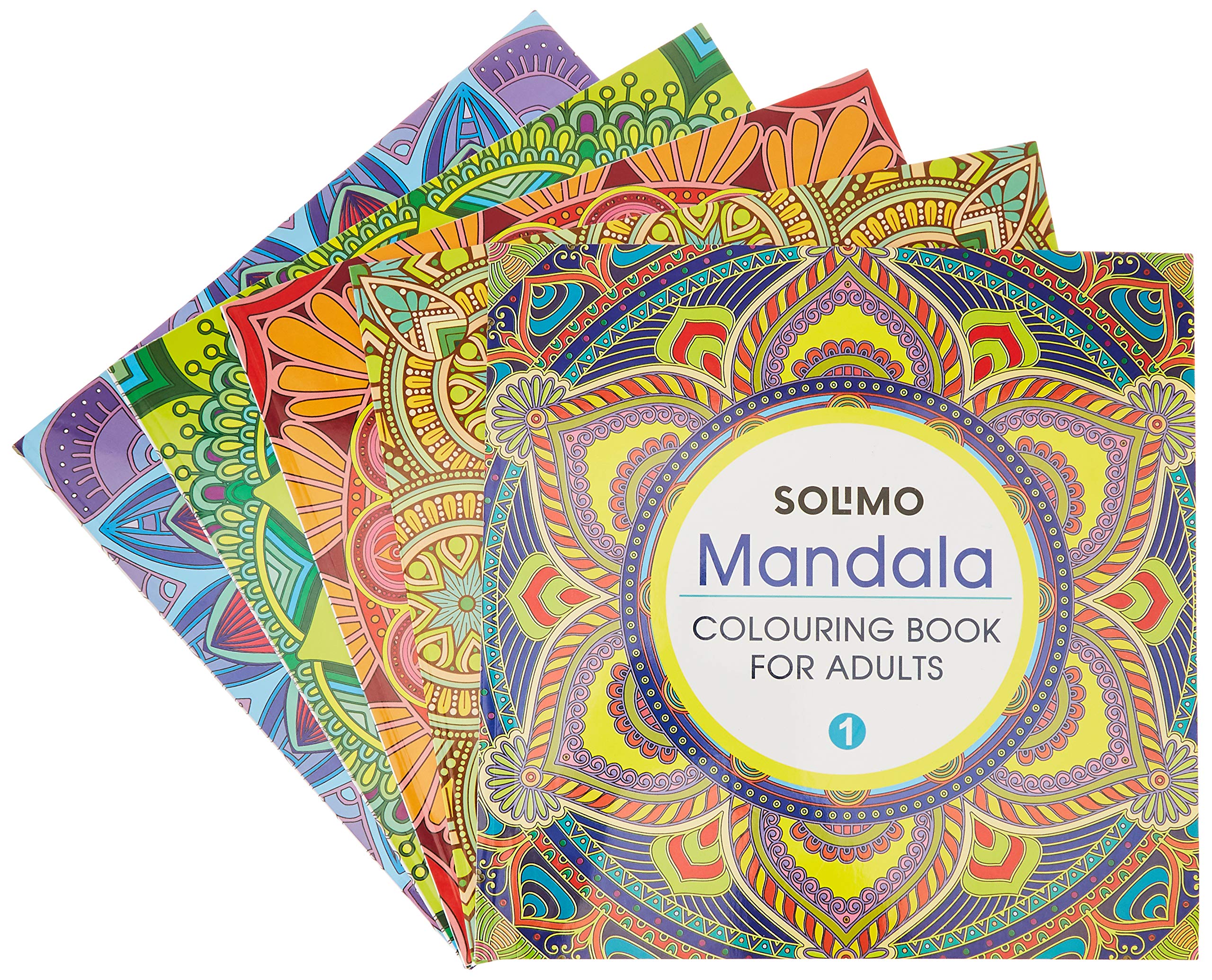 Amazon Brand  Solimo All In One Mandala Colouring Books Set (Ultimate Collection)