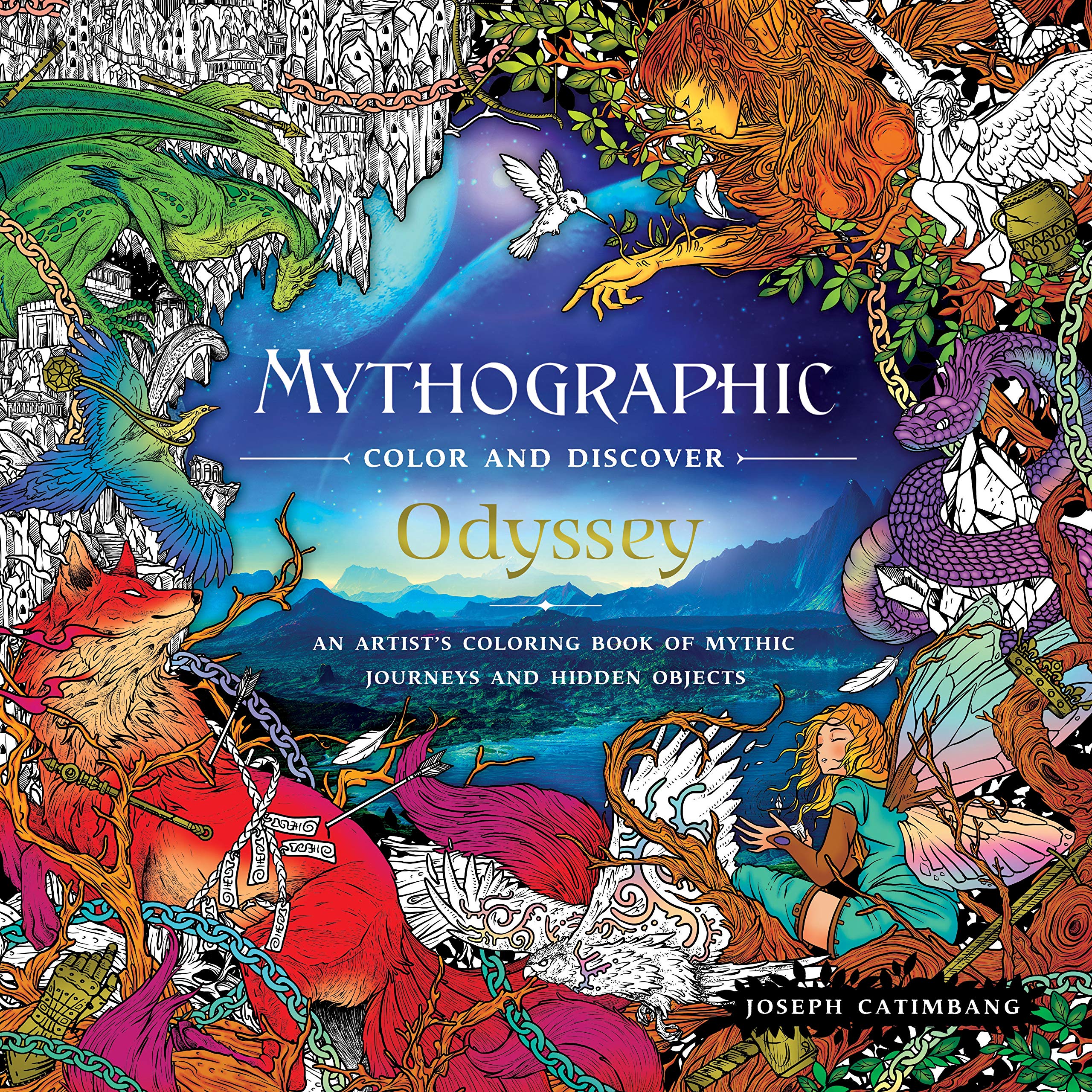 Mythographic Color and Discover: Odyssey: An Artists Coloring Book of Mythic Journeys and Hidden Objects